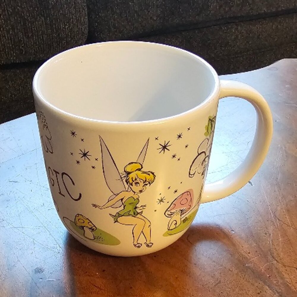 Disney Tinkerbell Tinker Bell Tink Pixie Magic Cup Mug Cocoa Coffee